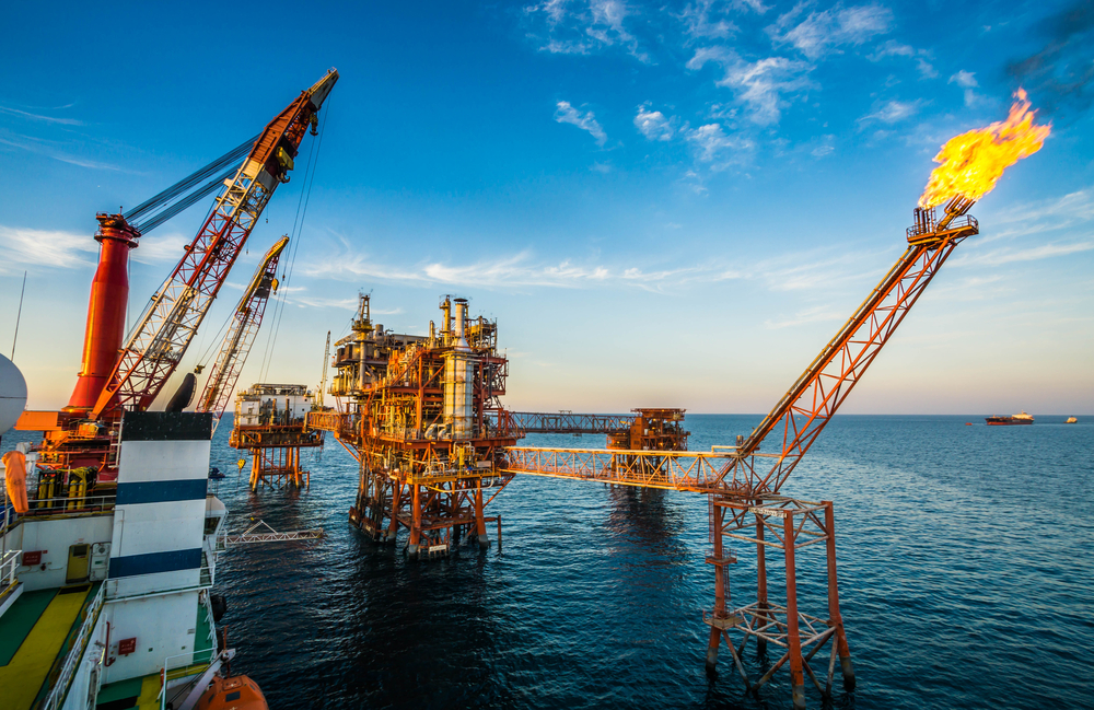Brent crude futures inched 36 cents lower, or 0.33 percent, to $108.67 a barrel at 3:22 p.m. Saudi time. Shutterstock
