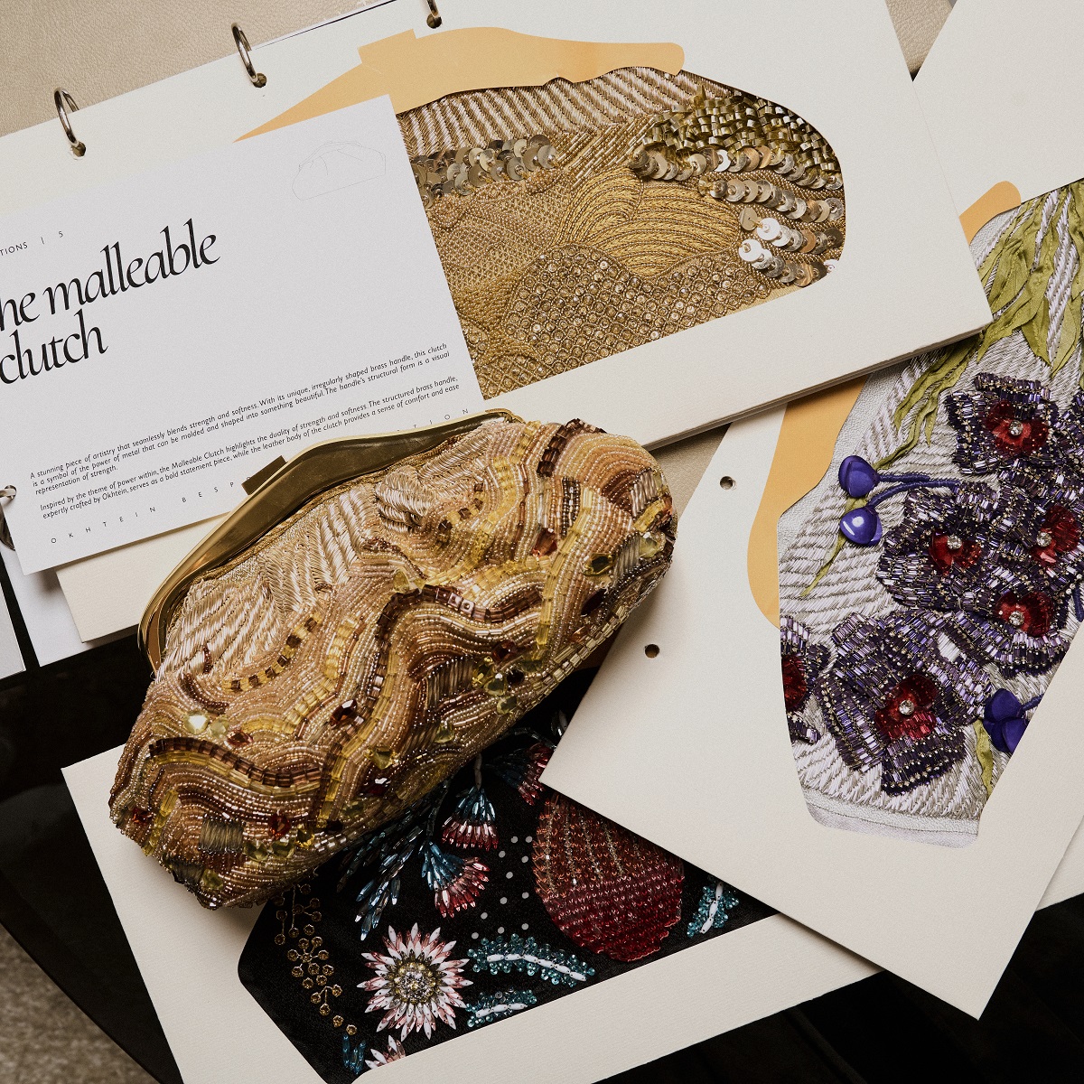 Luxury accessories label OKHTEIN has launched a bespoke service. (Supplied)