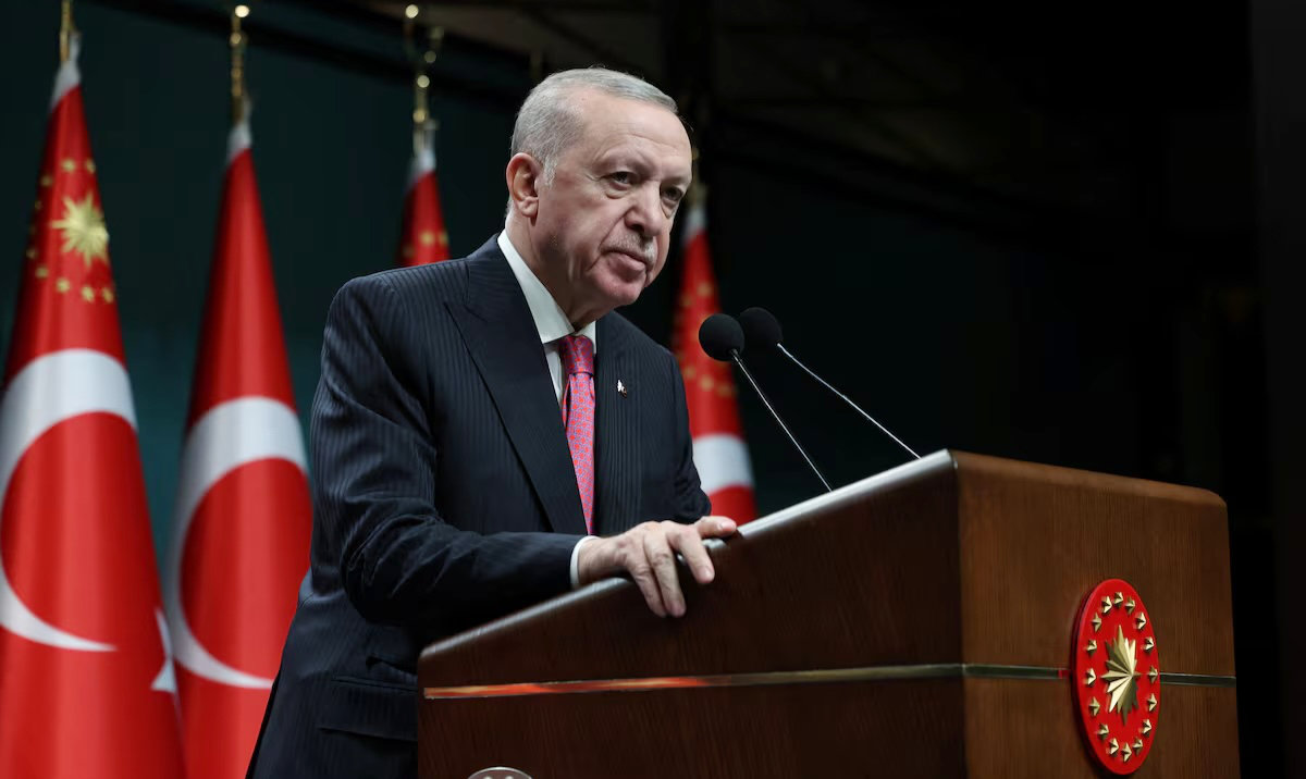 Turkey’s President Recep Tayyip Erdogan speaks after a cabinet meeting in Ankara, Turkey, March 9, 2026. (Reuters)