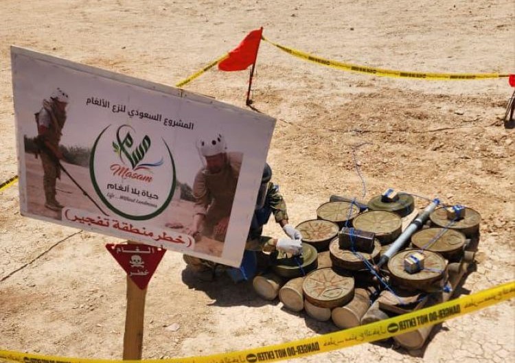 Masam Project destroys 1,696 remnants of war in Ghayl bin Yamin