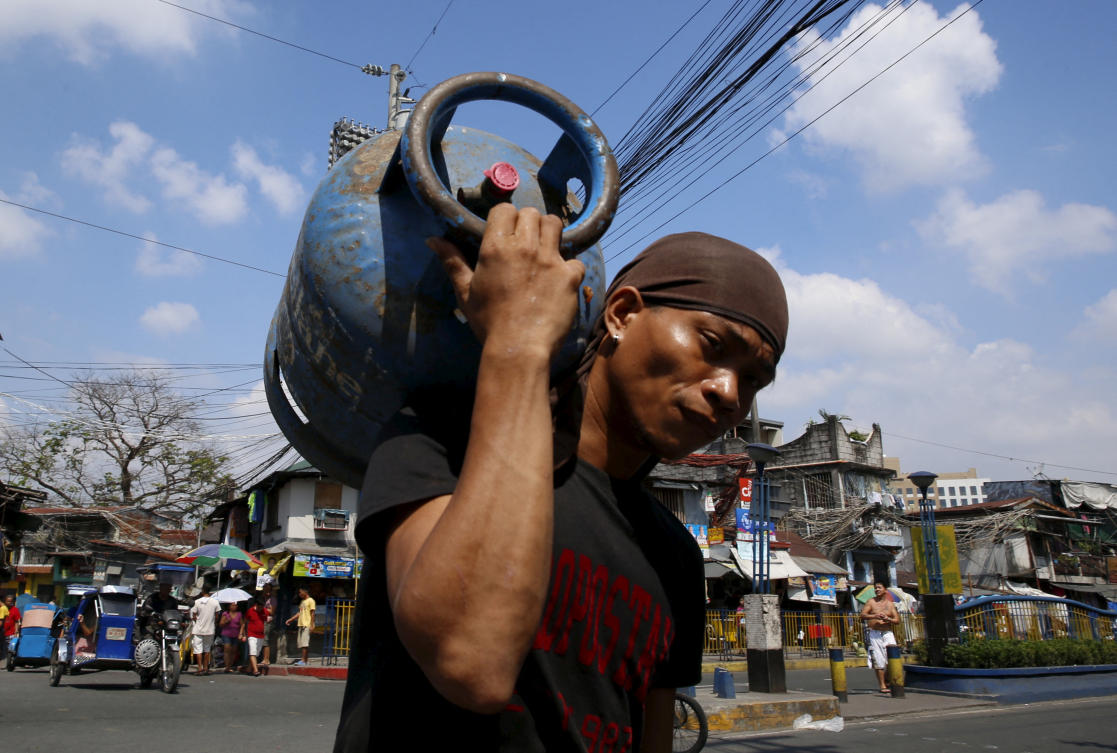 The cost of liquefied petroleum gas, the country’s fuel of choice for cooking, would be trimmed by 3.36 pesos (5.6 US cents) per kilogram from Tuesday. (Reuters)