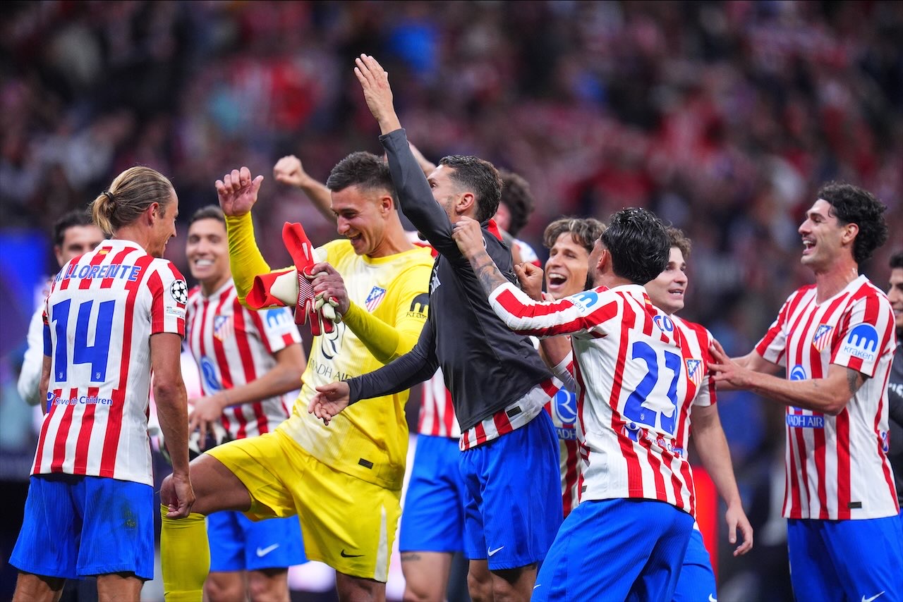 Lookman’s goal woke the Metropolitano crowd up again and the second half resumed at a calmer tempo. (AP)