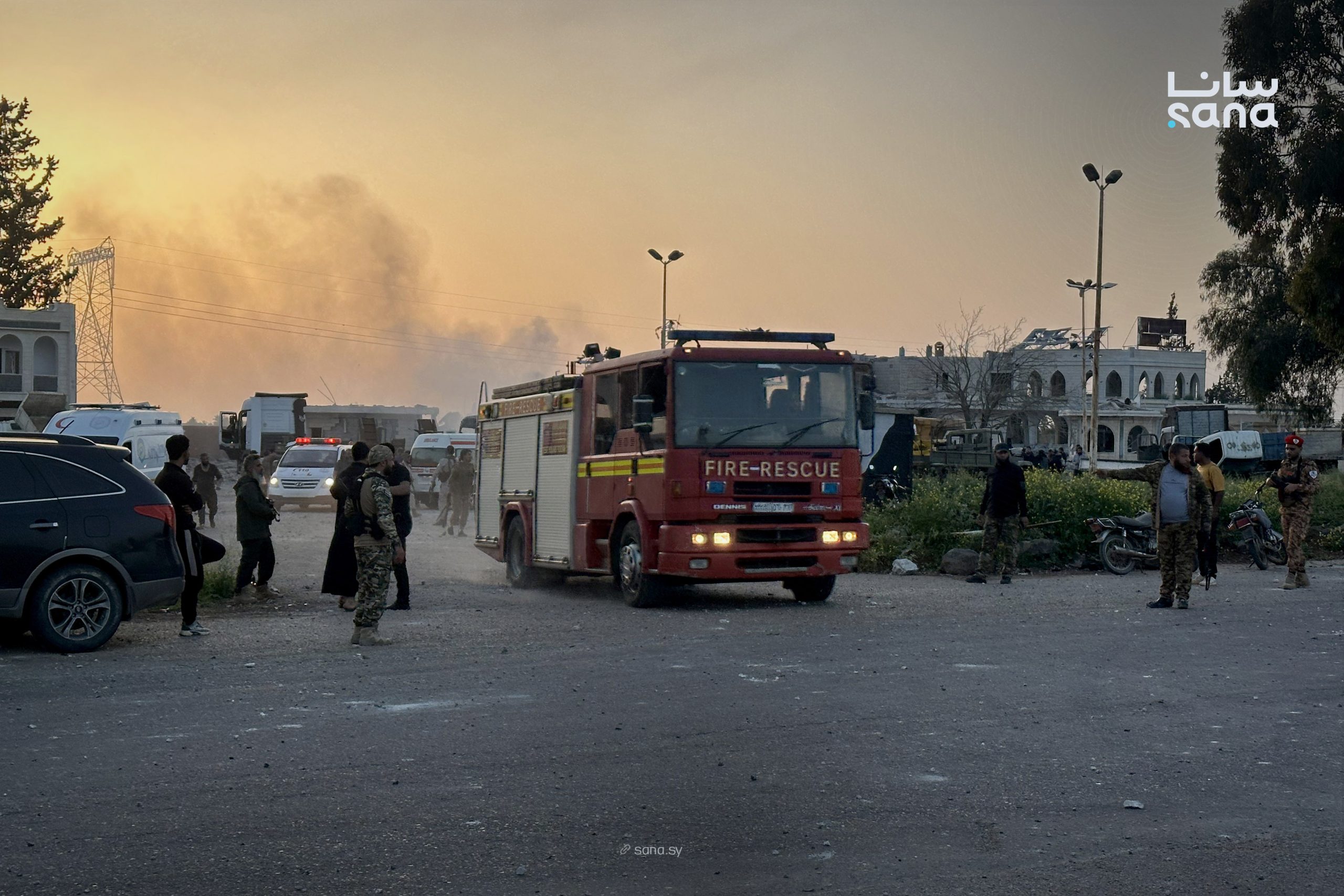 The blast happened at a site in Daraa province. (SANA)