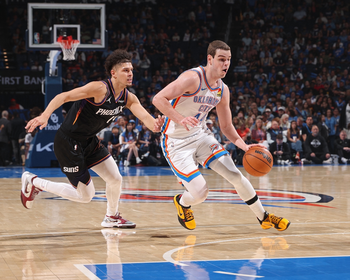 After winning last season’s championship behind Most Valuable Player Shai Gilgeous-Alexander, the Thunder have followed it up with another dominant campaign, finishing with a league-best 64–18 record to secure the no. 1 seed position in the Western Conference. (AFP)