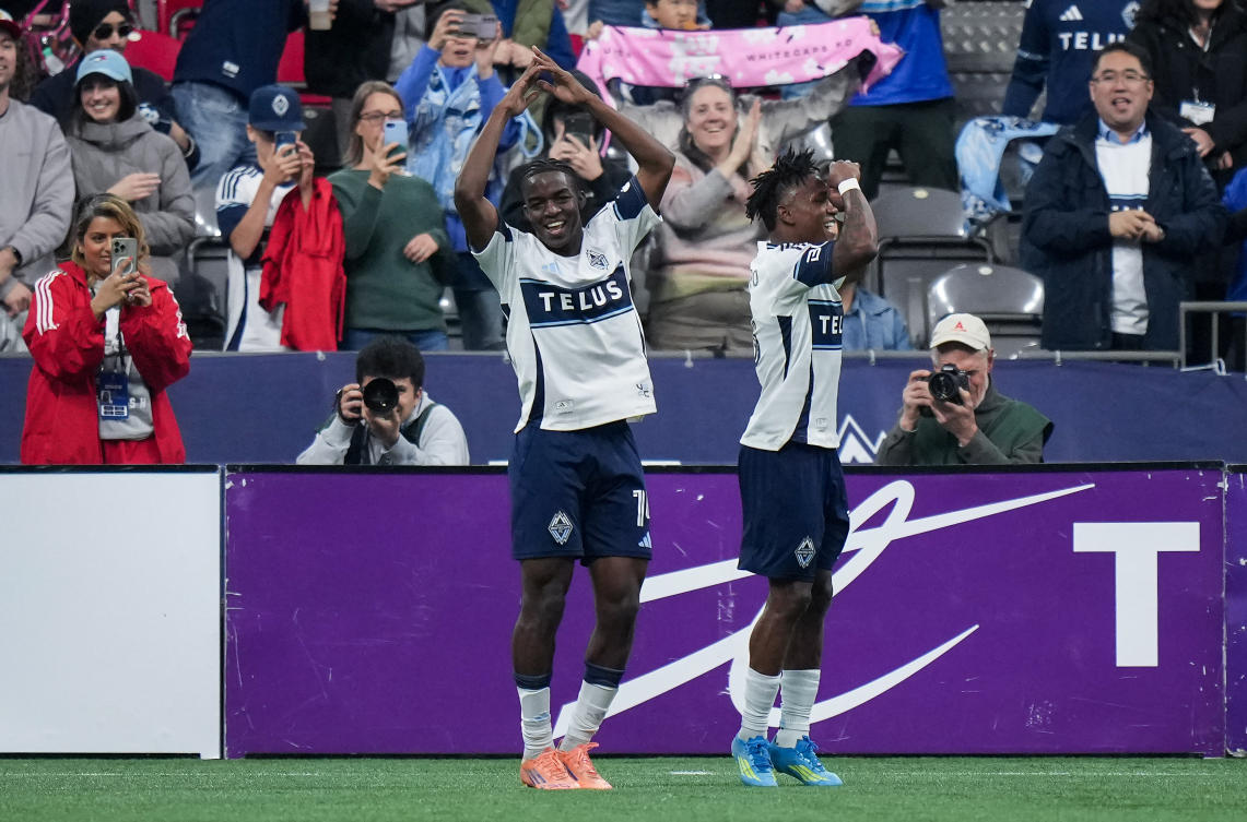 Bruno Caicedo scores 1st MLS goal, Whitecaps beat Sporting KC 3-0 for 3rd straight win