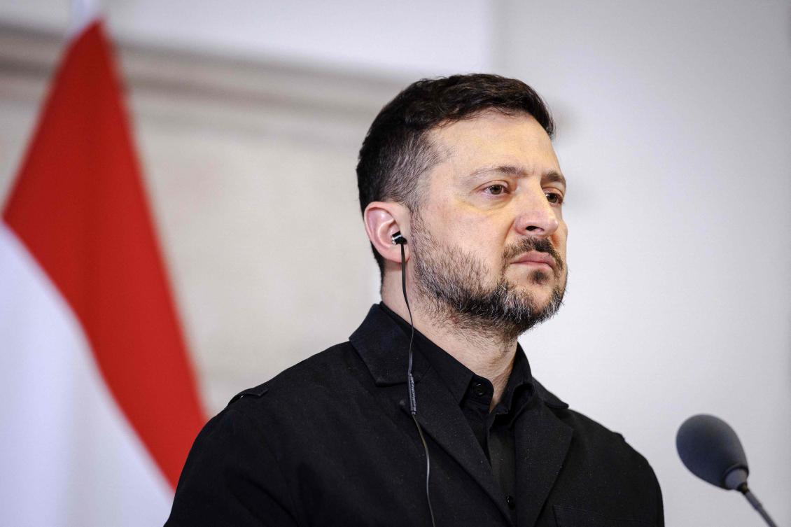 Ukrainian President Volodymyr Zelensky said there were more than 110 tankers carrying Russian oil in breach of international sanctions currently at sea, ‘which, due to the easing of sanctions, can once again be sold without consequences.’ (AFP)