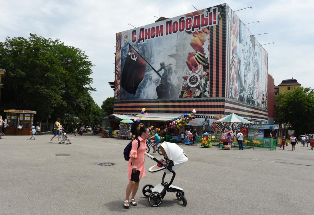 The Russian security agency said it had “prevented a terrorist attack planned by the Kyiv regime against a law enforcement facility in the Stavropol region.” Above, Central Square in Essentuki, a city in Stavropol, in 2018. (AFP file photo)