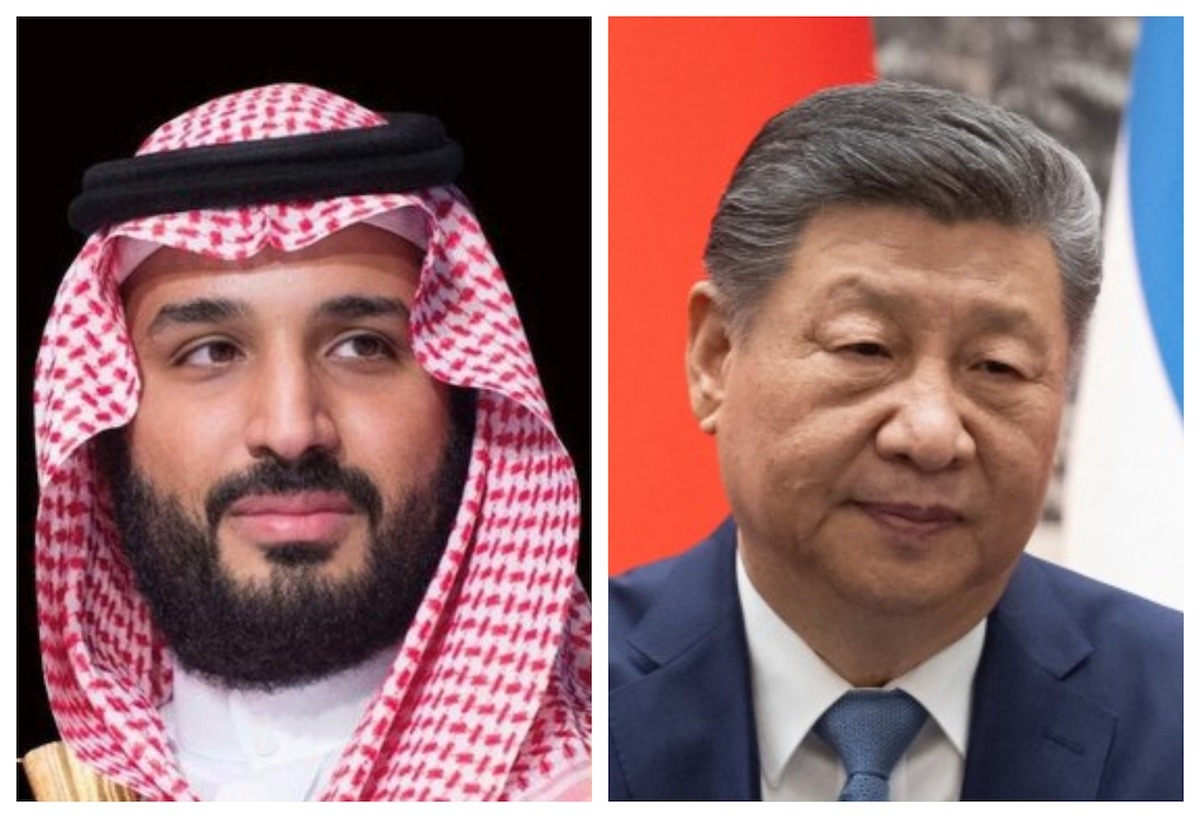 Crown Prince Mohammed bin Salman held a phone call with Chinese President Xi Jinping (SPA/AFP)