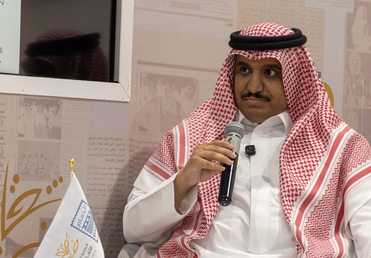 Abdullah Al-Otaibi breaks down the craft behind graphic storytelling. (Muhannad Al-Zahrani)