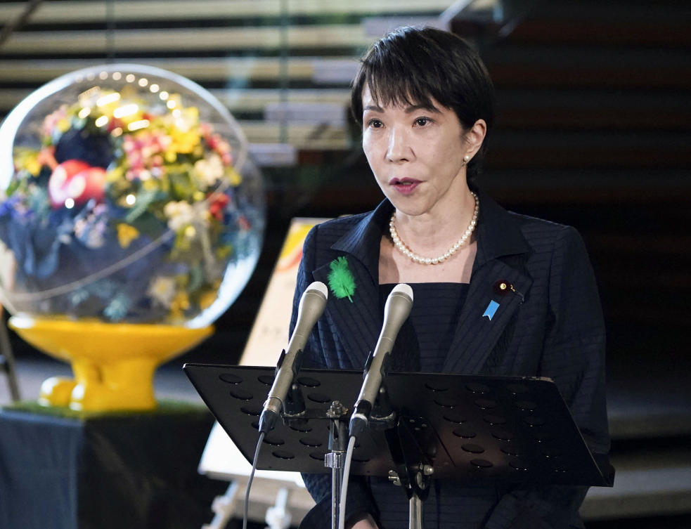 Japan’s Prime Minister Sanae Takaichi said the incident was ‘regrettable’ and offered her “heartfelt condolences.” (Kyodo via Reuters)