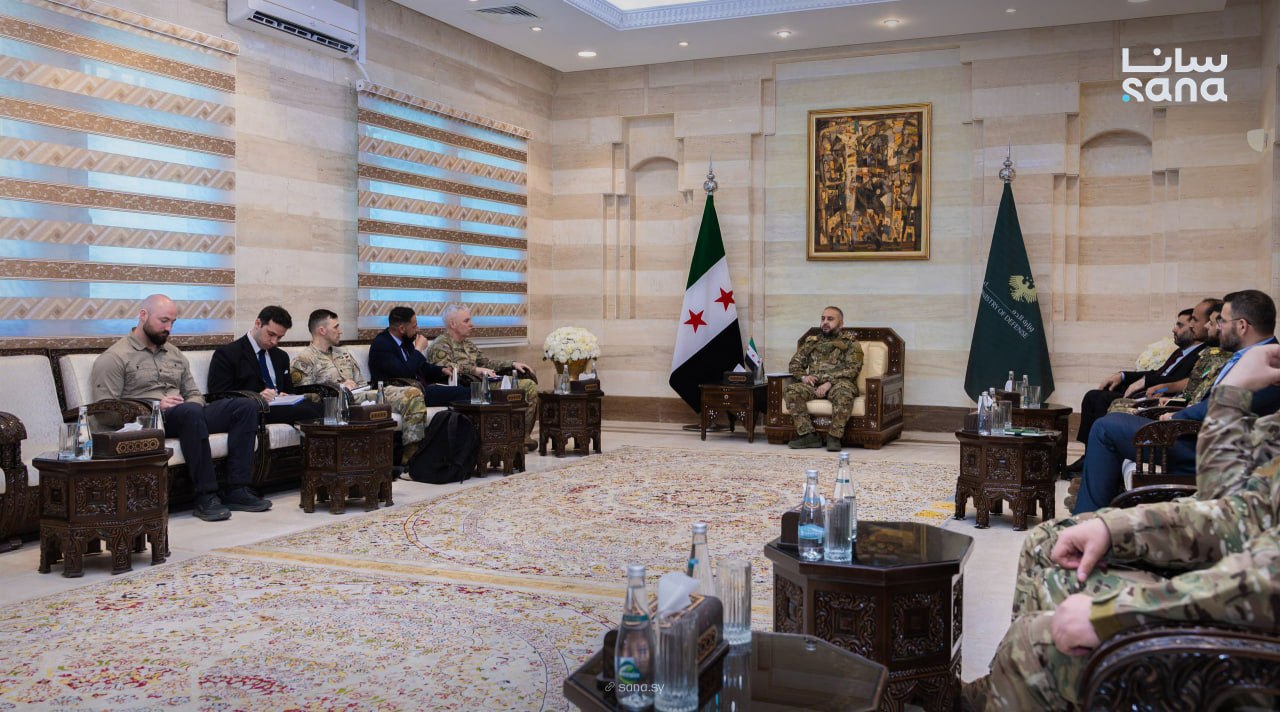 The meeting follows Syria’s control of Qasrak air base in the Hasakah countryside this week. (SANA)