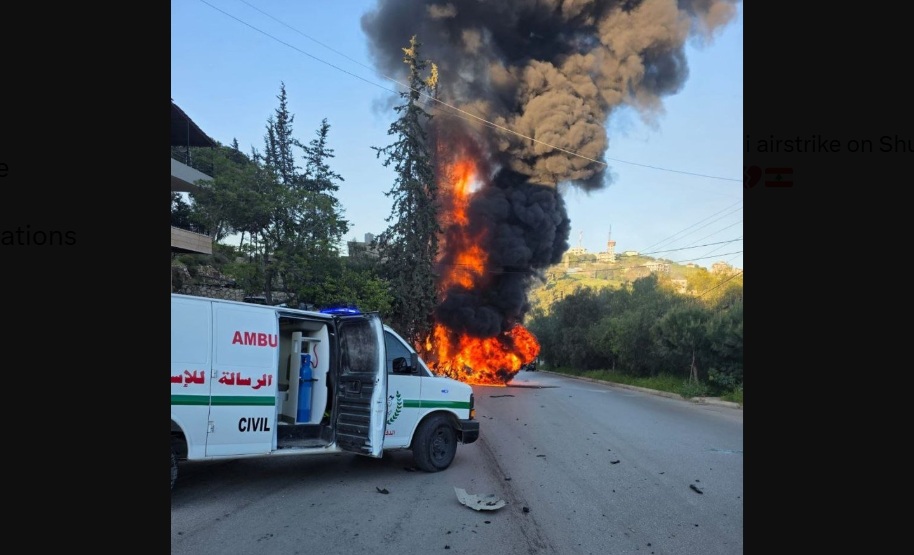 An Israeli strike on southern Lebanon killed three people on Thursday, the Lebanese health ministry said, the latest attack despite a 10-day truce in the Israel-Hezbollah war. (X/@mazen00711)