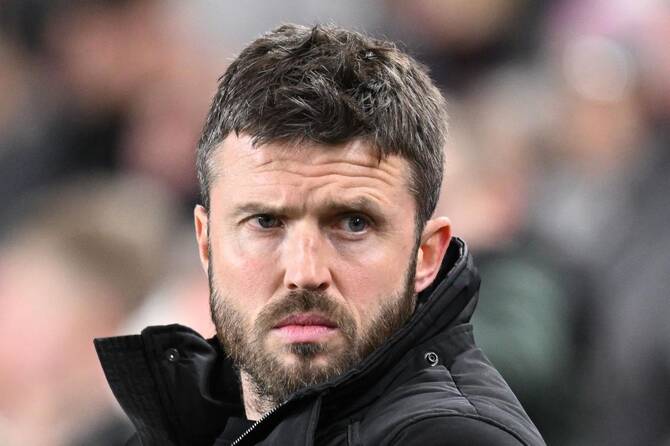 Michael Carrick said he loves managing Manchester United but is not “chasing” an answer on his future as the club close in on a Champions League spot. (AFP/File)