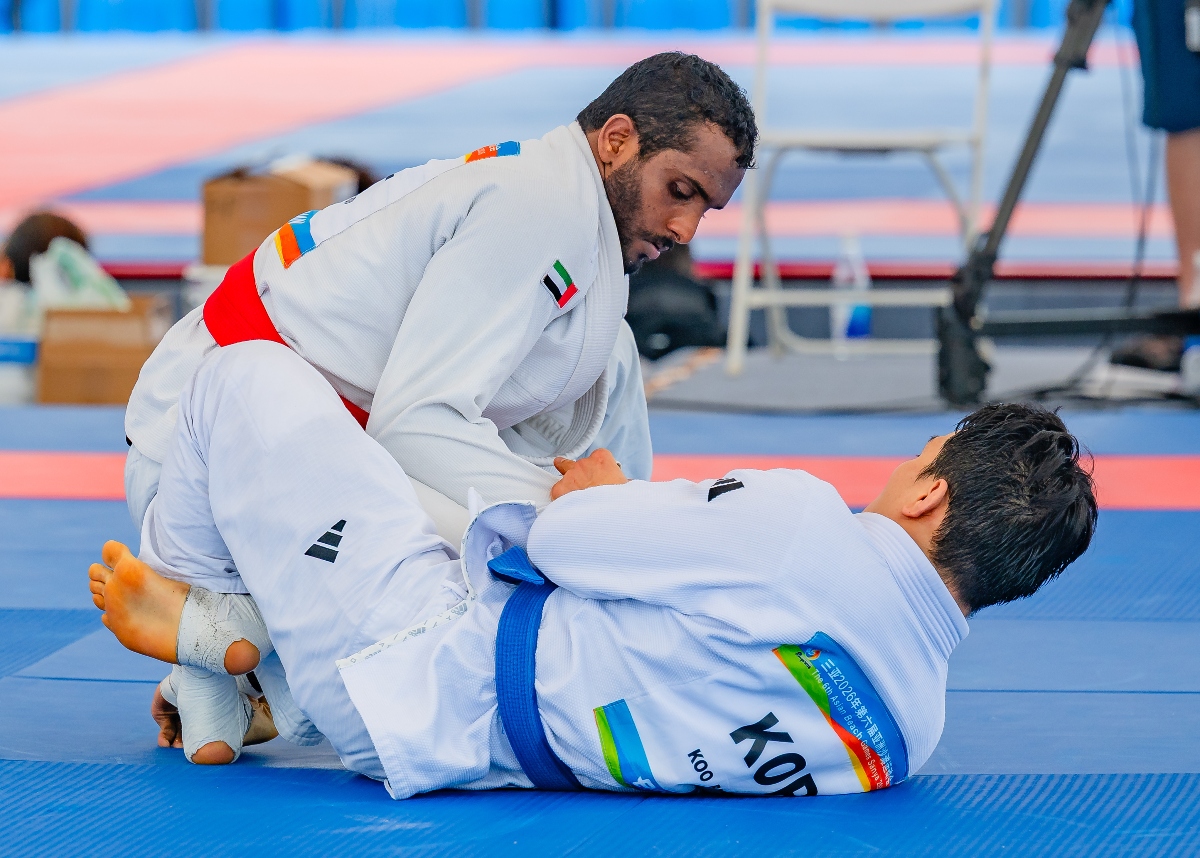 Emirati jiu-jitsu athletes claimed six medals at the Asian Beach Games in China. (UAEJJF)