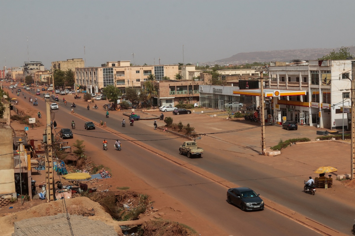 Above, people move on a street, after insurgents launched attacks on military bases across the country, in Bamako, Mali on April 25, 2026. (Reuters)