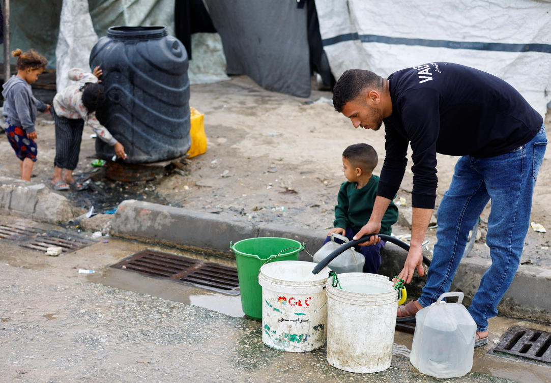 Israel had destroyed or damaged nearly 90 percent of water and sanitation infrastructure in Gaza, according to the MSF report. (Reuters)