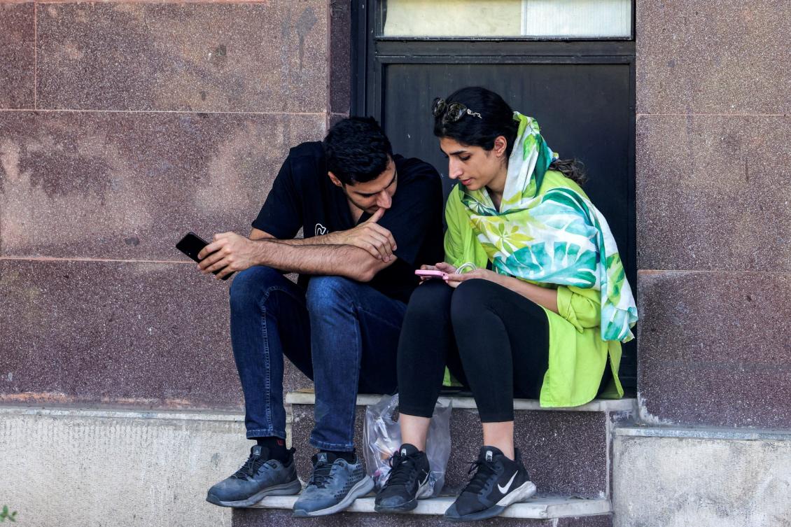 Iran eases Internet curbs for businesses as blackout enters third month