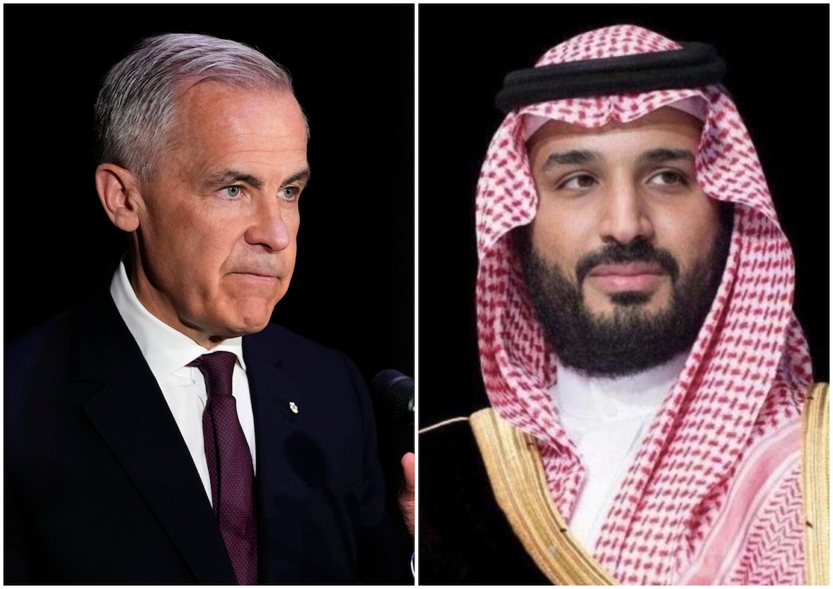 Crown Prince Mohammed bin Salman received a call from Canada’s Prime Minister Mark Carney on Wednesday. (SPA,
