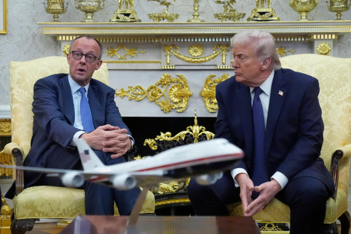 President Donald Trump meets with German Chancellor Friedrich Merz in the Oval Office at the White House, March 3, 2026, in Washington. (AP file photo)