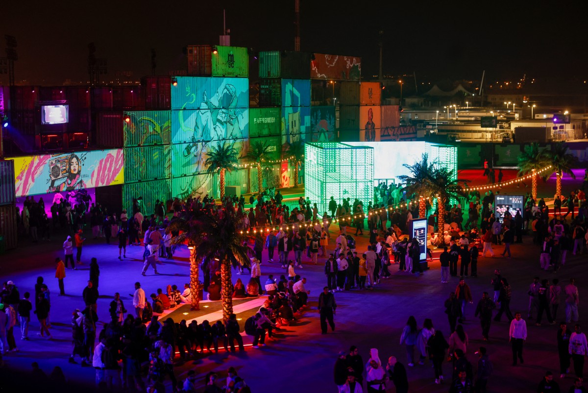 Above, fans arrive at the MDLBEAST Soundstorm music festival on the outskirts of Riyadh, on Dec. 11, 2025. (AFP file photo)