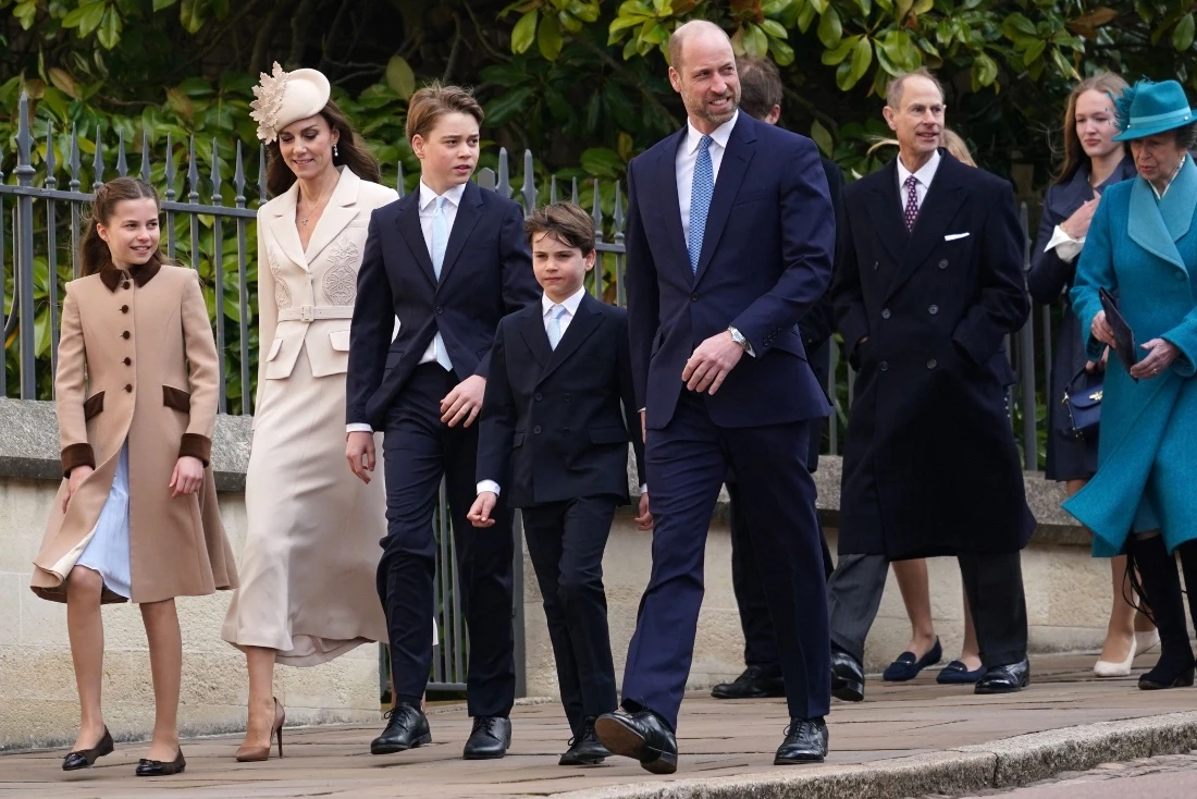 British royals attend Easter service without Andrew