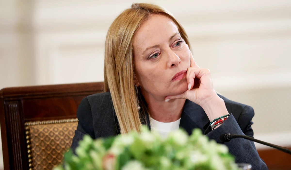 Italian Prime Minister Giorgia Meloni participates in a meeting with US President Donald Trump, Ukrainian President Volodymyr Zelensky (unseen) at the White House on August 18, 2025 in Washington, DC. (AFP file photo)