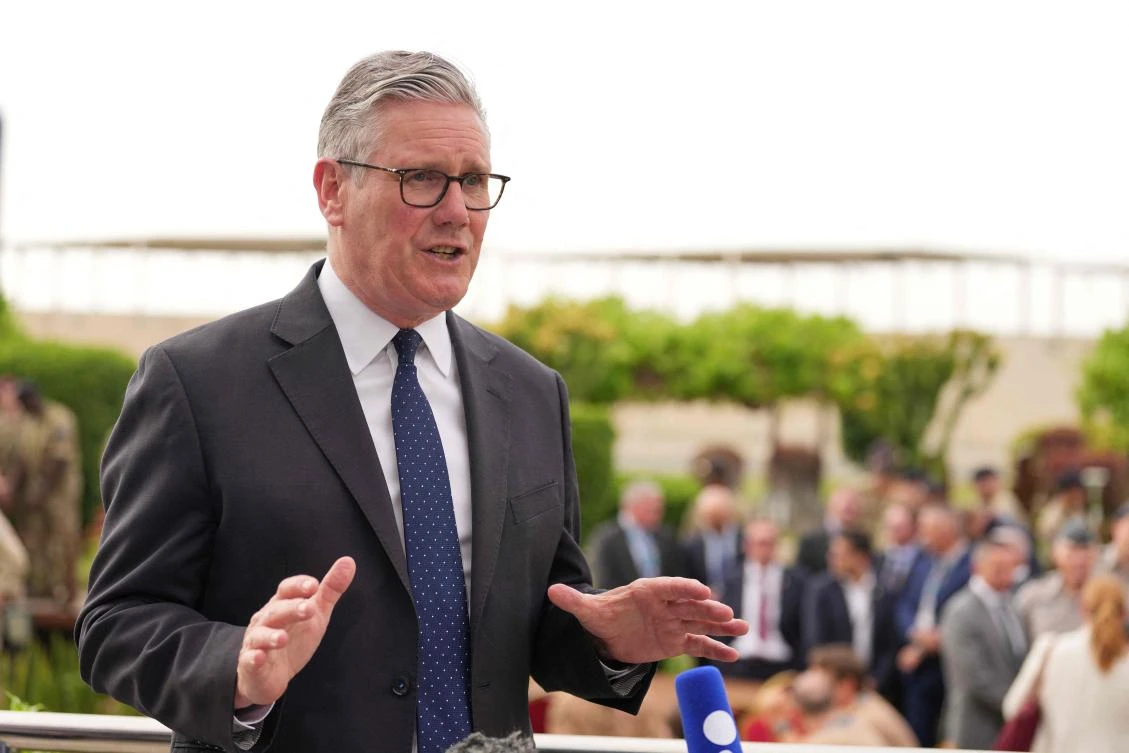 British Prime Minister Keir Starmer insisted on Friday that NATO was “in America’s interests.” (AFP)
