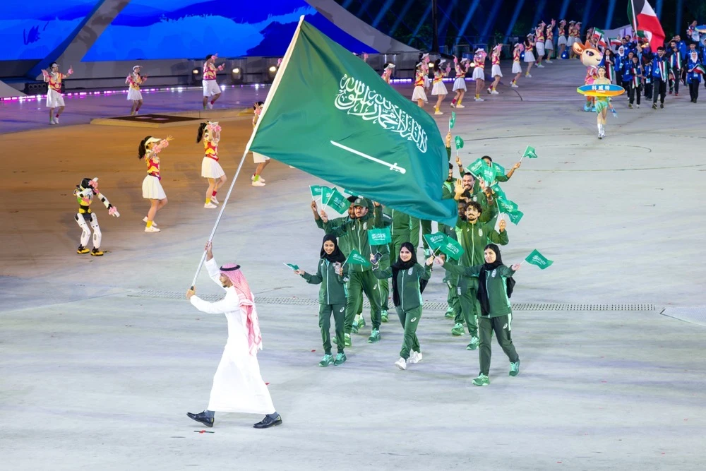Team Saudi steps onto the Asian stage at opening ceremony for 6th Asian Beach Games