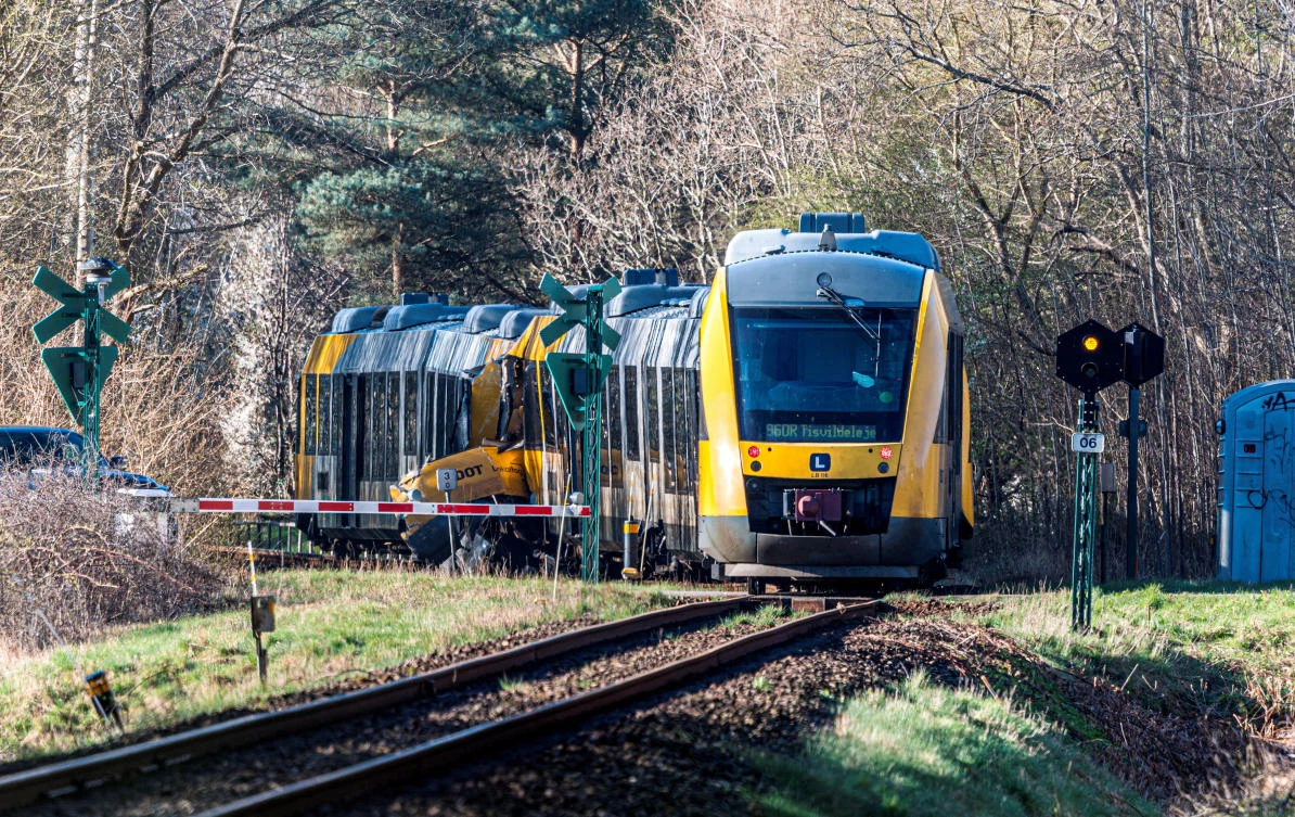 Two trains collide in Denmark, injuring 18 people