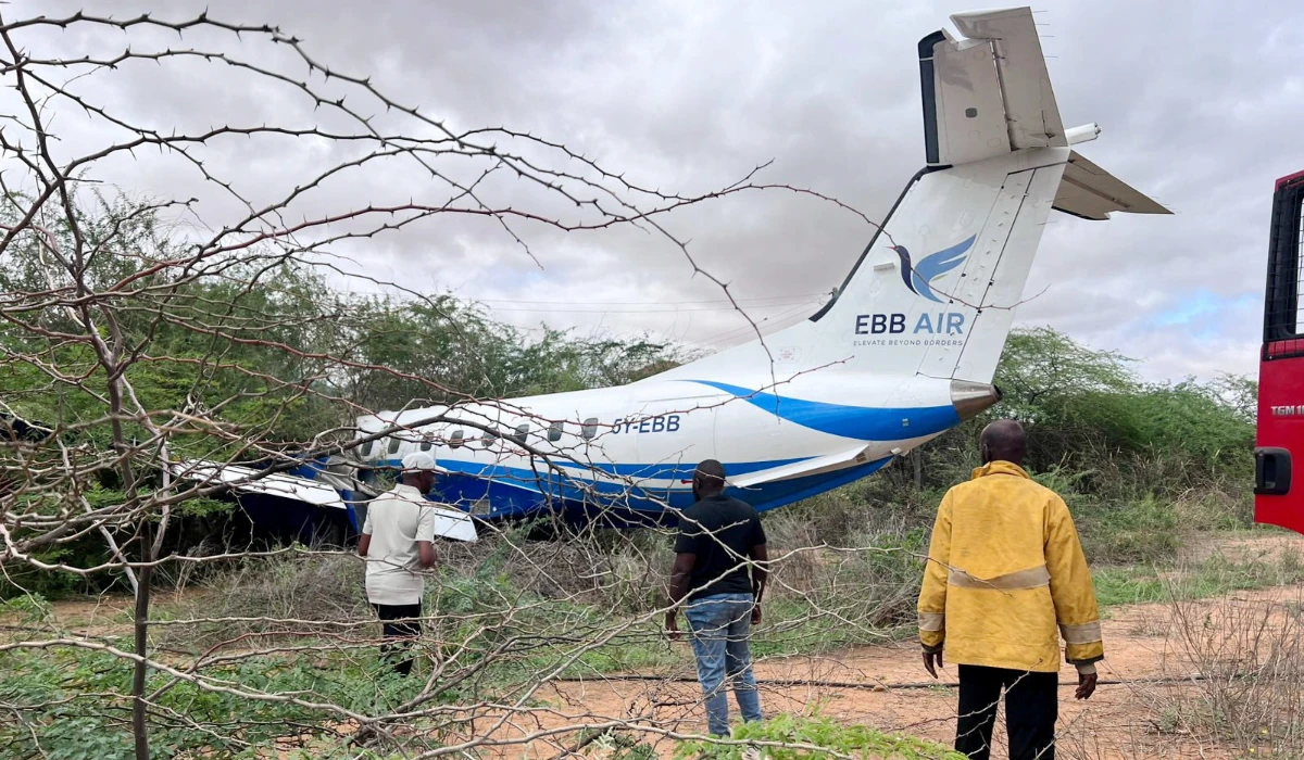 Plane skids off runway in Kenya, passengers unharmed