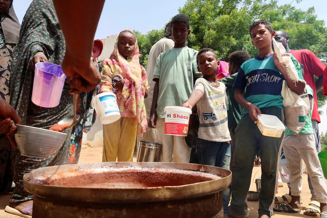 According to an assessment by the UN’s Food and Agriculture Organization, 28.9 million people, around 62 percent of Sudan’s population, are facing acute food insecurity. (File/Reuters)