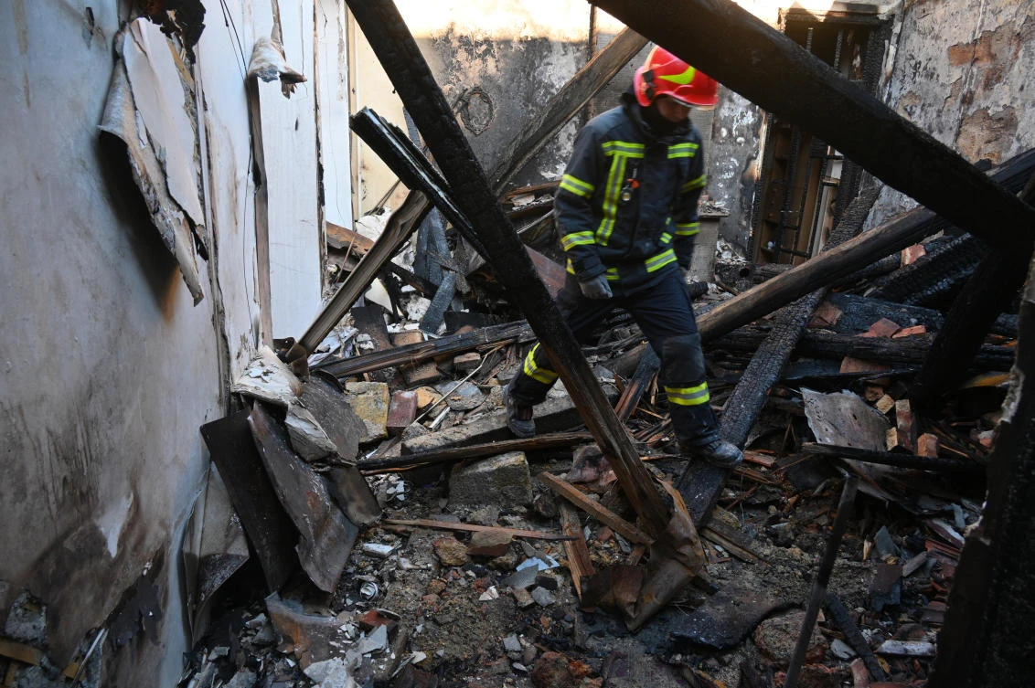 Explosions echo over Kyiv amid rare daytime Russian drone attack