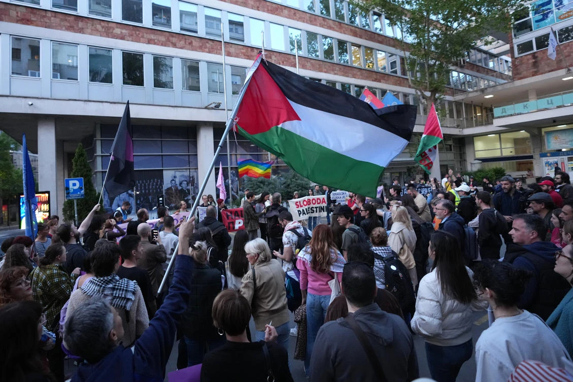 Serbian protest urges boycott of Eurovision Song Contest over Israel’s participation