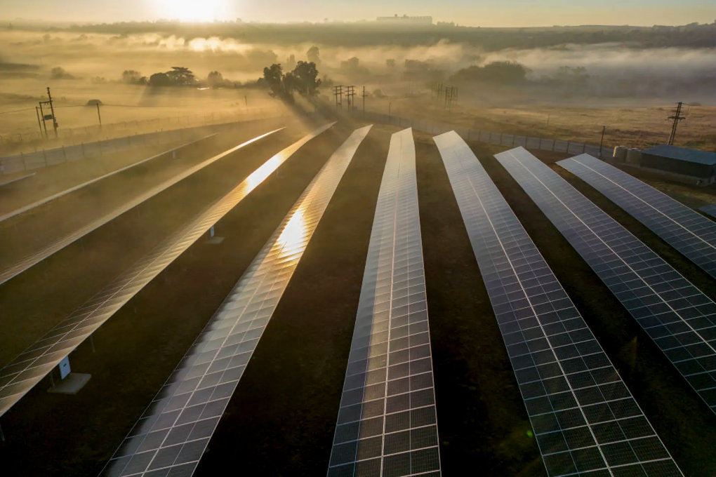 Once solar, wind and geothermal infrastructure is in place, energy can be produced at near-zero marginal cost. (AFP)
