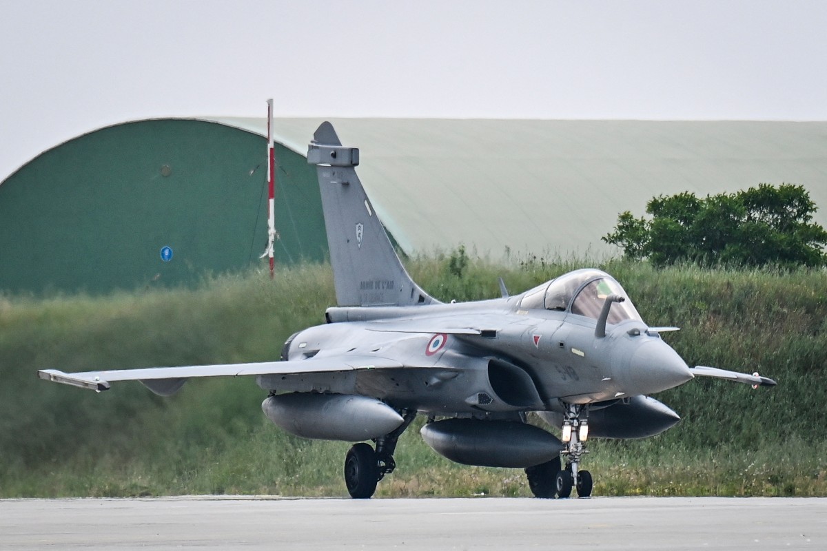 A French Air and Space Force Rafale jet plane at the Air Base 115 in Orange, in southeastern France, April 28, 2026. (Files / AFP)