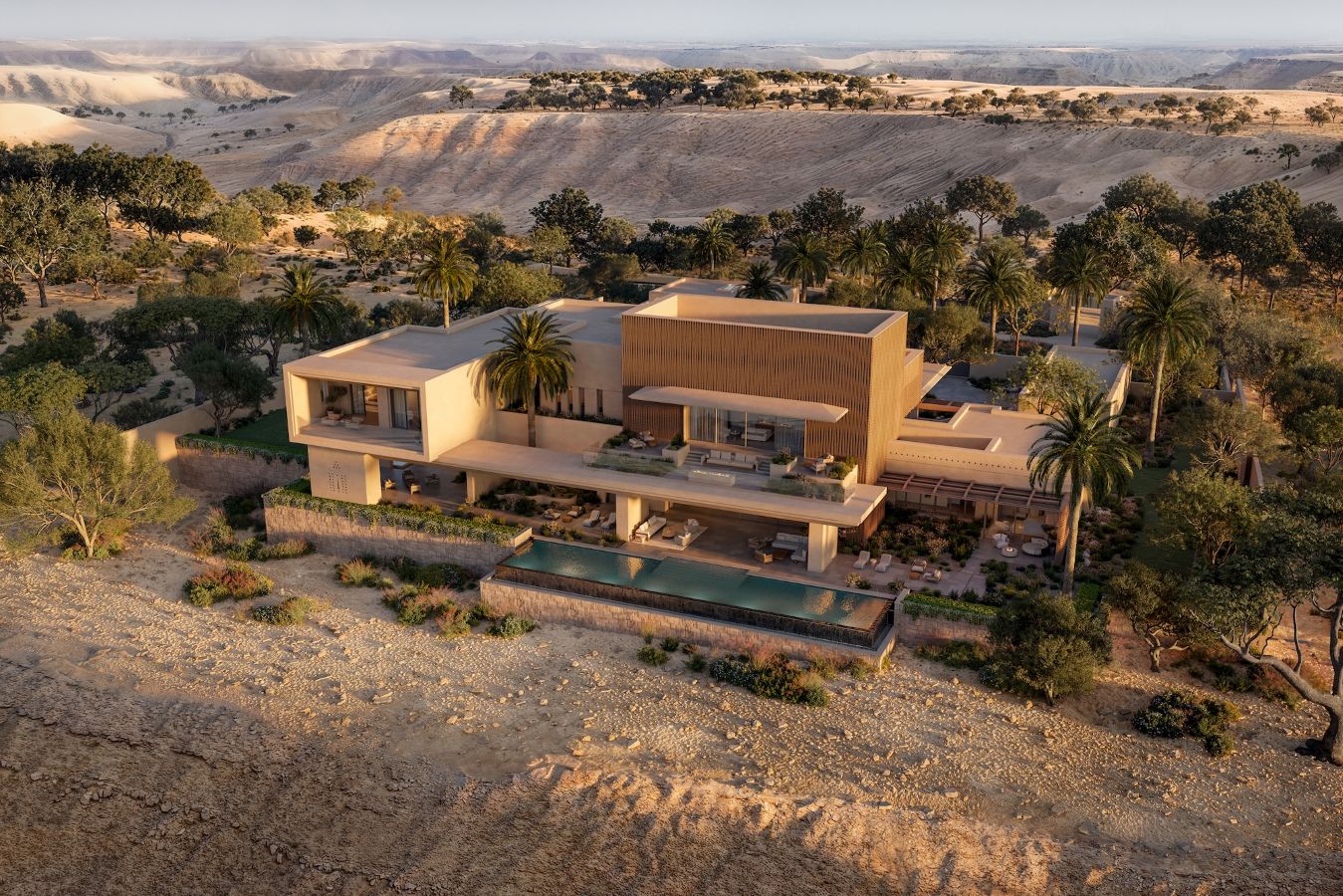 The latest addition to Saudi Arabia’s burgeoning luxury hospitality industry is Amansamar, a resort set in the dramatic landscape of Wadi Safar in Diriyah.