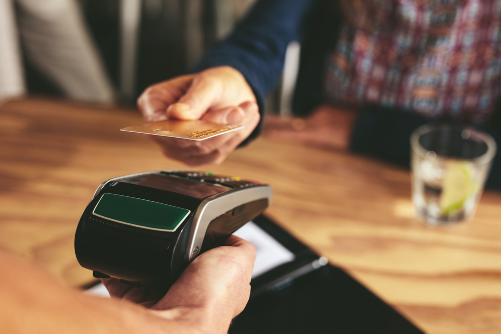Food and beverages claimed the largest share of POS spending. Shutterstock