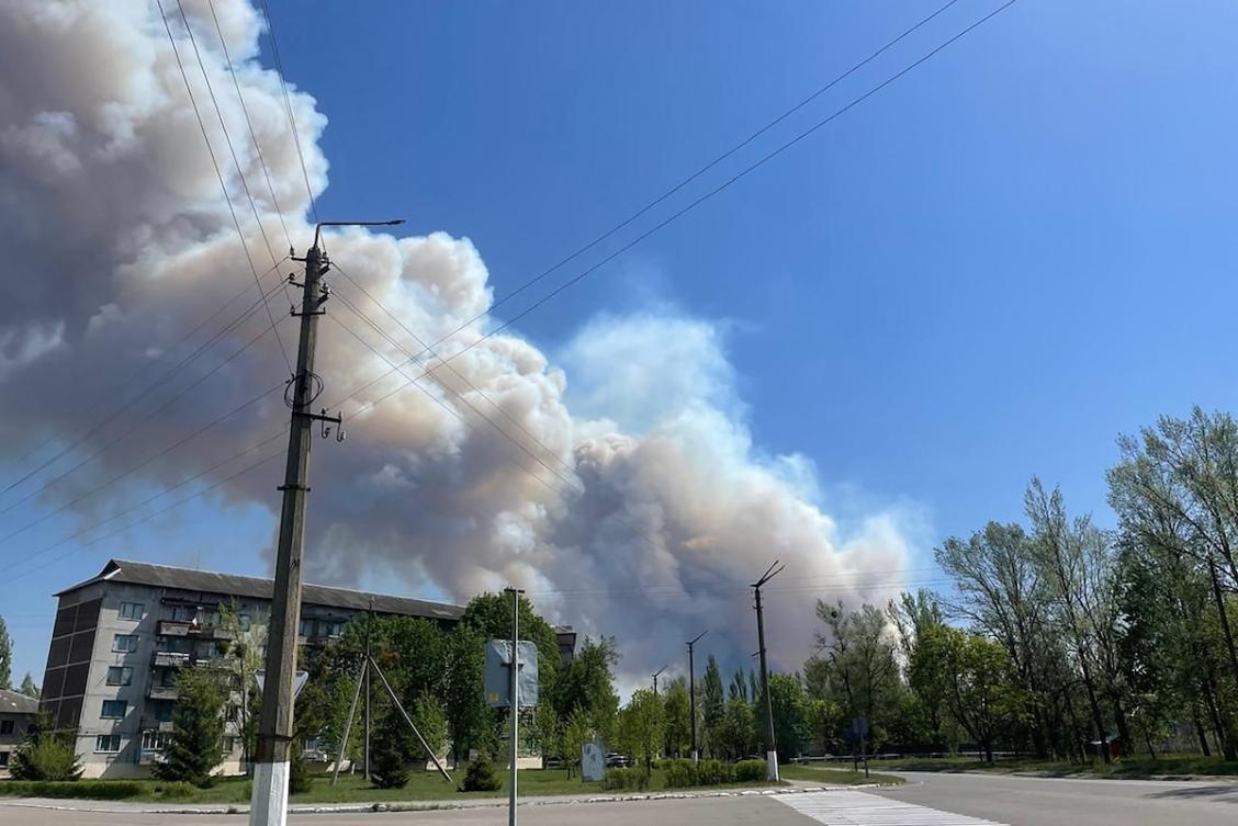This handout photograph, taken and released by the Ukrainian Chernobyl Radiation and Ecological Biosphere Reserve on May 8, 2026. (FILE/AFP)