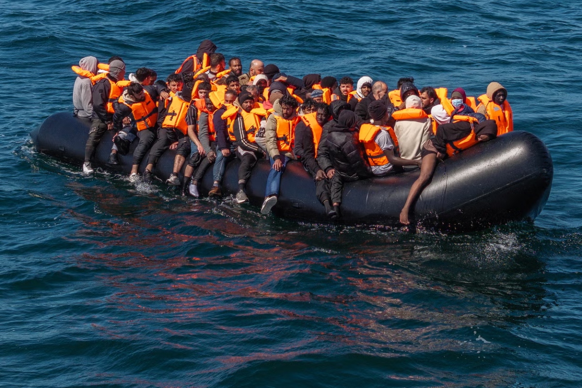The northern French coast is the main point of departure for migrants hoping to reach Britain, usually risking the journey in flimsy, overcrowded boats. (GETTY)