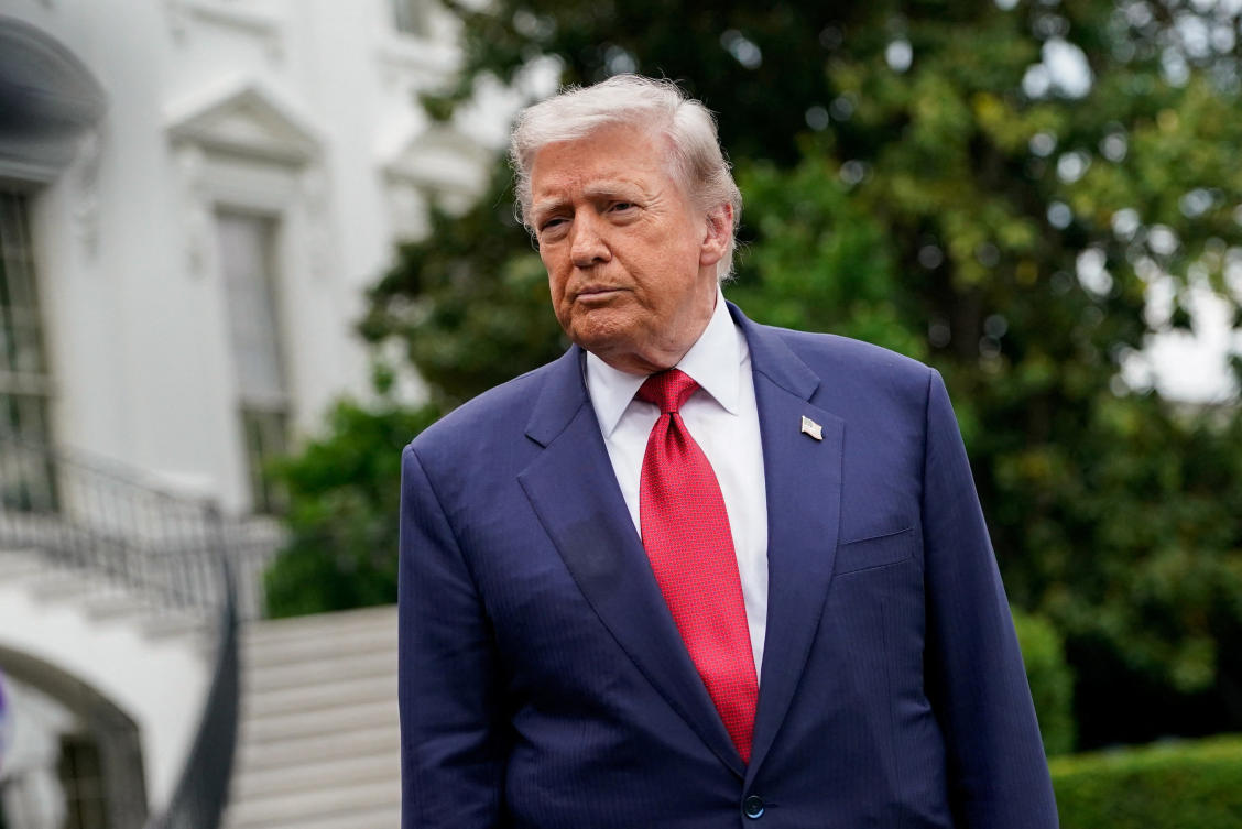 US President Donald Trump listens to reporters at the White House in Washington, D.C., US, May 8, 2026. (Reuters)