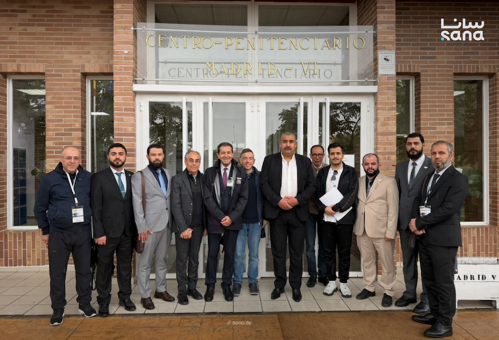The Syrian delegation in Madrid. (SANA)