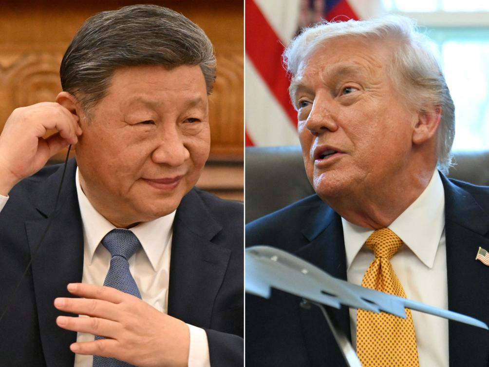 China’s President Xi Jinping and US President Donald Trump. (Files/combo/AFP)