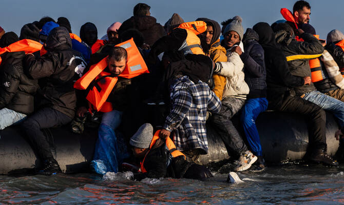 Authorities in eastern Libya say they have found and deported 120 migrants who were being held captive by people traffickers south of Benghazi, and have recovered the bodies of three other migrants from the Mediterranean shore. (AFP/File)