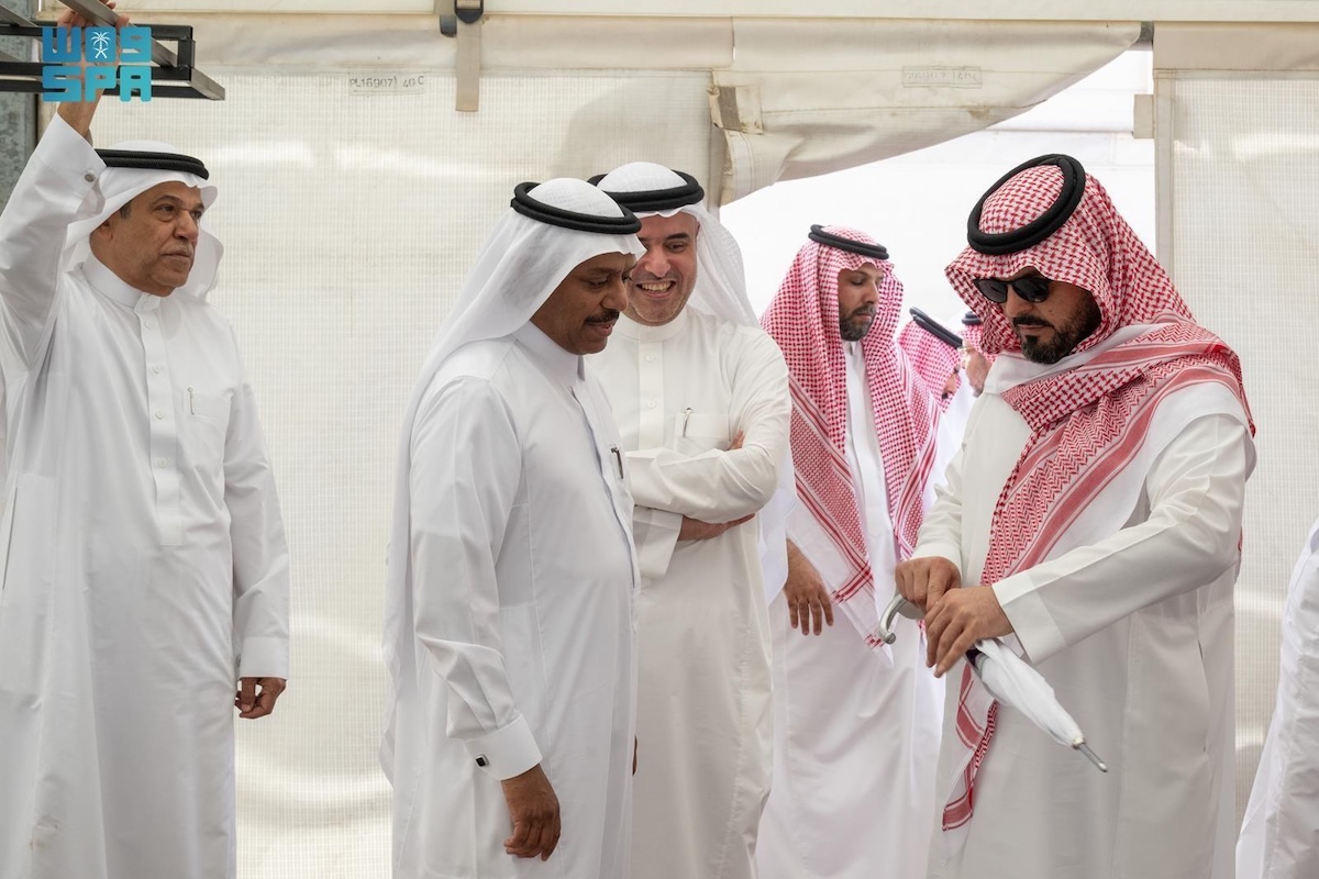 Makkah Deputy Gov. Prince Saud bin Mishaal inspected the holy sites during a field visit. (SPA)