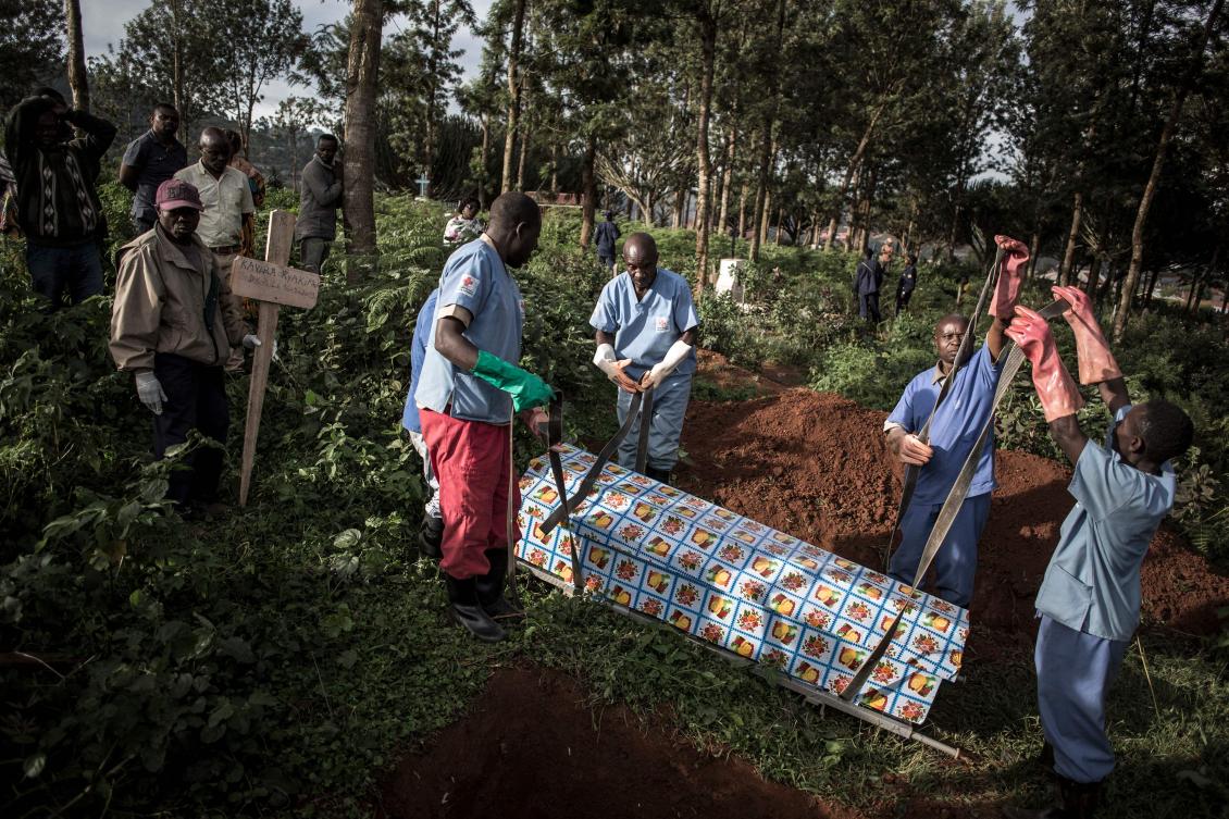 An outbreak of the ebola virus has been blamed for dozens of deaths in the east of the Democratic Republic of the Congo, African health authorities said on May 15, 2026. (AFP)