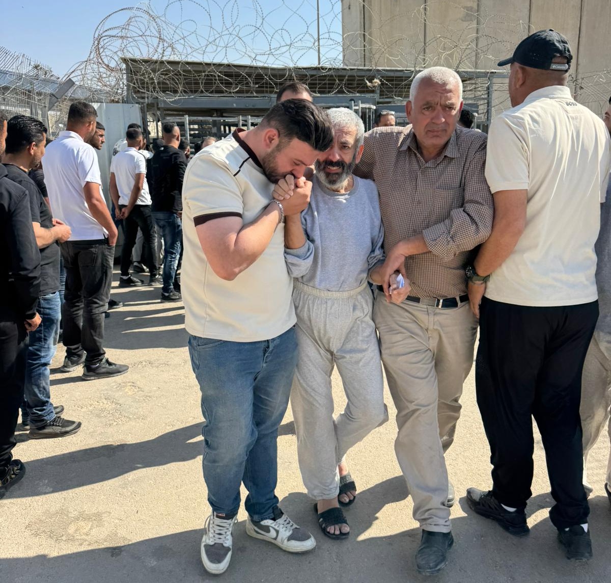Ali Al Samoudi pictured upon his release from Negev prison on April 29, 2026. (supplied)