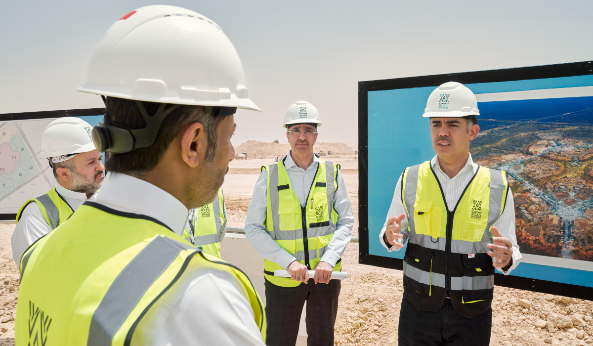 CEO Talal Al-Marri (center) of Expo 2030 Riyadh Company. (Supplied)