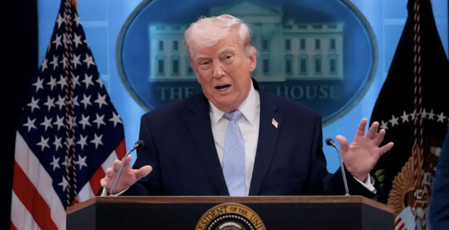 President Donald Trump told reporters on Wednesday that he was in no hurry to bring the conflict with Iran to an end. (Reuters/File Photo)