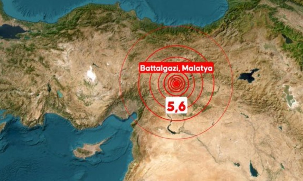 Eastern Turkiye was struck by a magnitude 5.6 earthquake Wednesday, emergency services said. (X/@AliSere20)