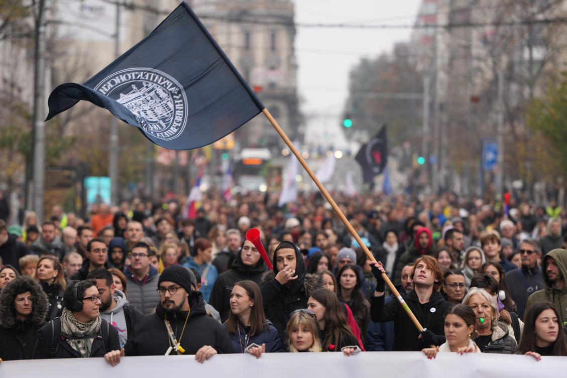 Serbian protesters vow to prevent real estate project linked to Trump son-in-law Kushner